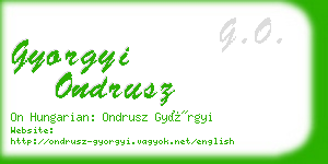 gyorgyi ondrusz business card